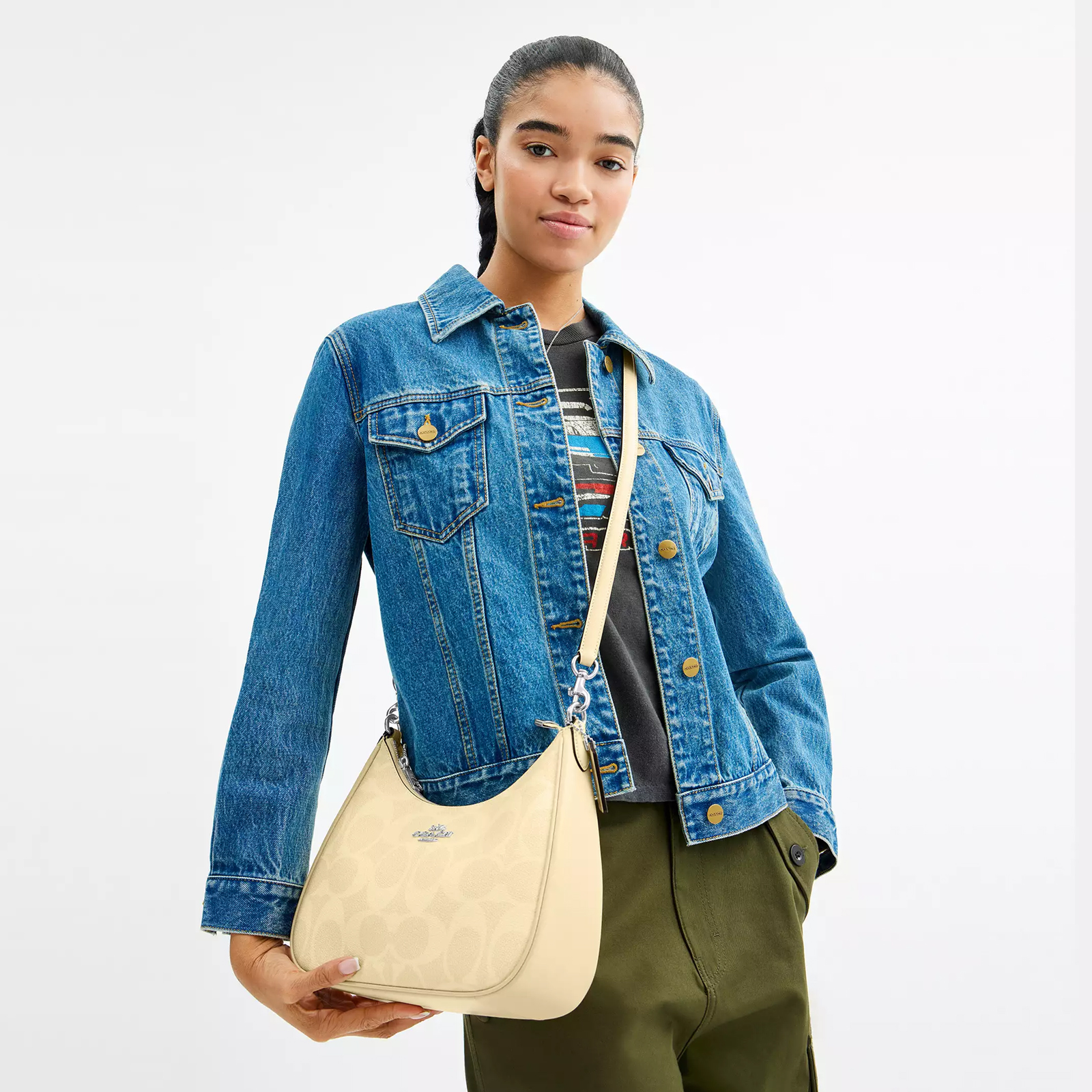 Teri Hobo Bag In Signature Canvas