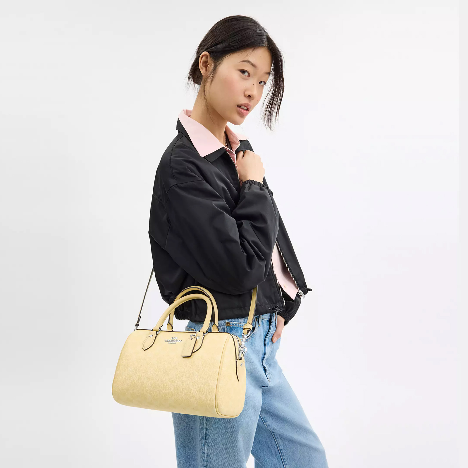 Rowan Satchel Bag In Signature Canvas