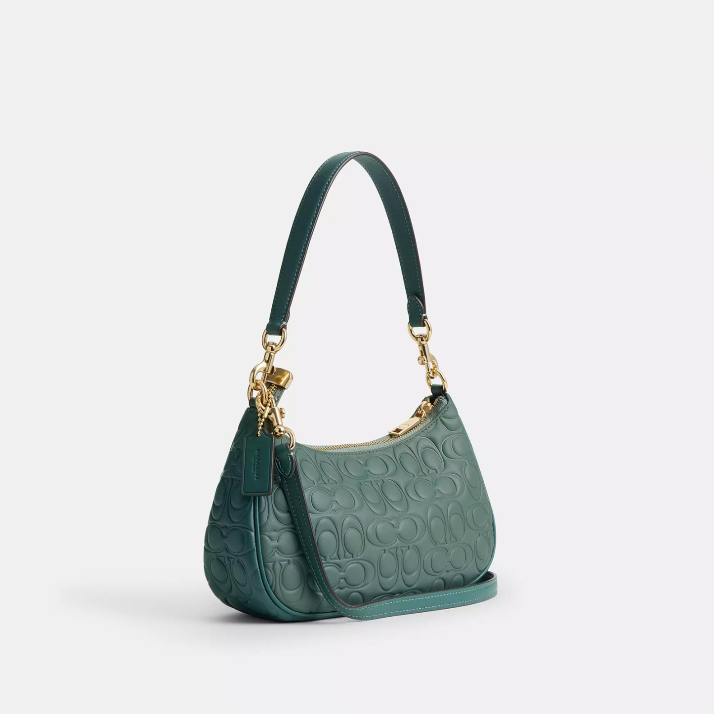 Teri Shoulder Bag In Blocked Signature Leather