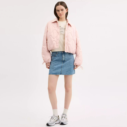 Quilted Blouson Jacket In Recycled Nylon