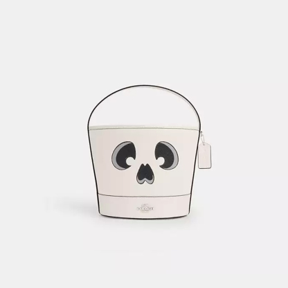Trick Or Treat Bucket With Halloween Ghost