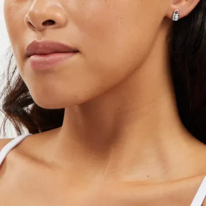 Signature Lock Key Earrings Set