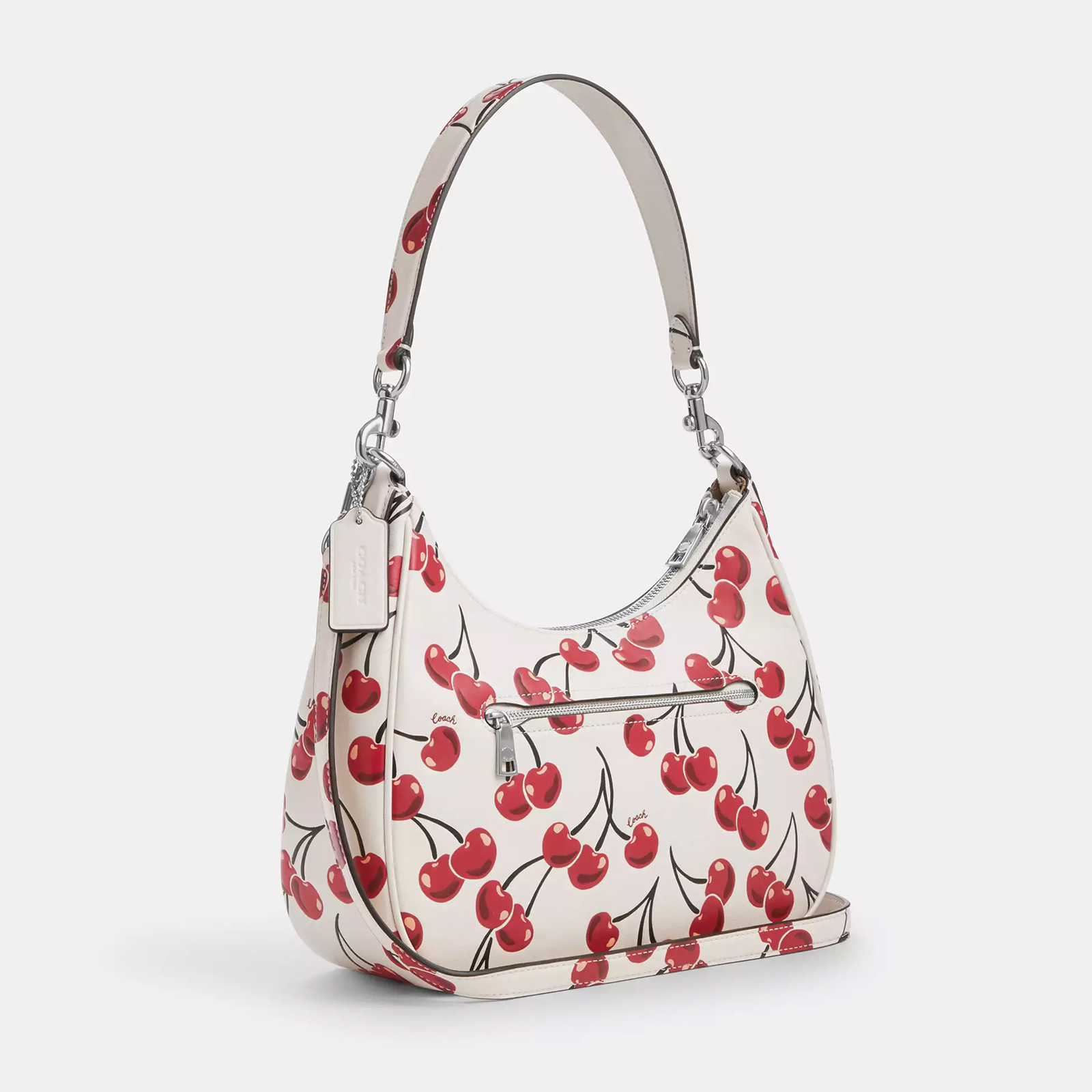 Teri Hobo Bag With Cherry Print