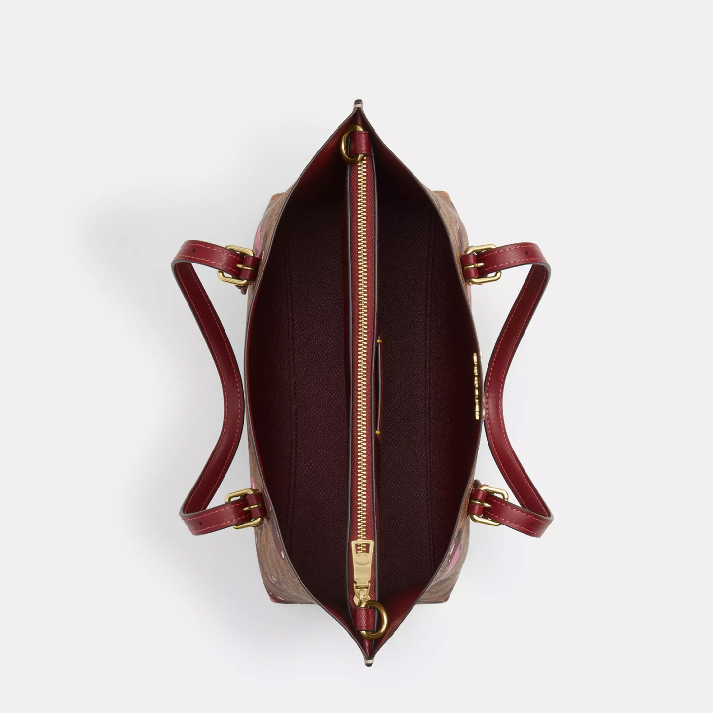 Mollie Tote Bag 25 In Signature Canvas With Cherry Print