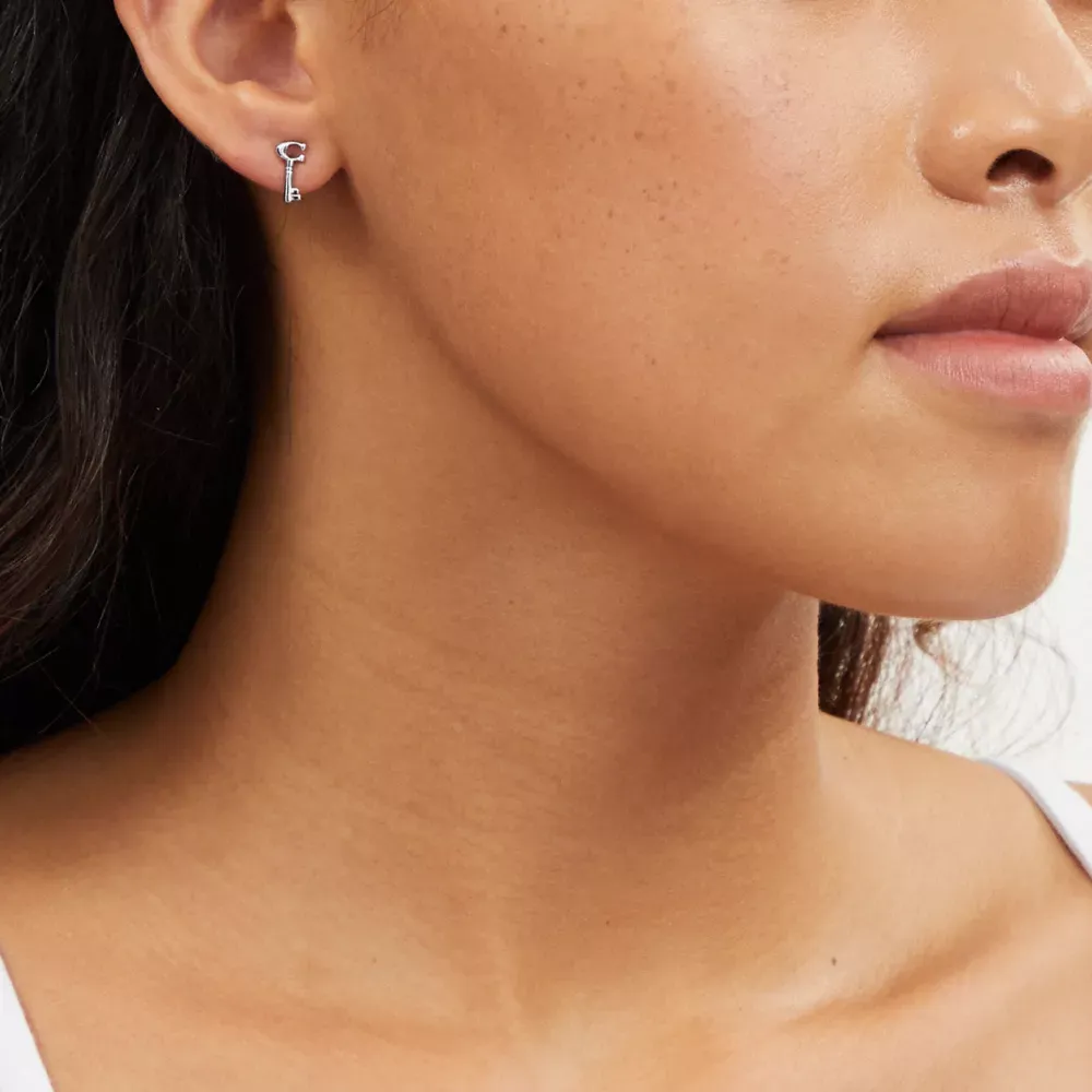 Signature Lock Key Earrings Set