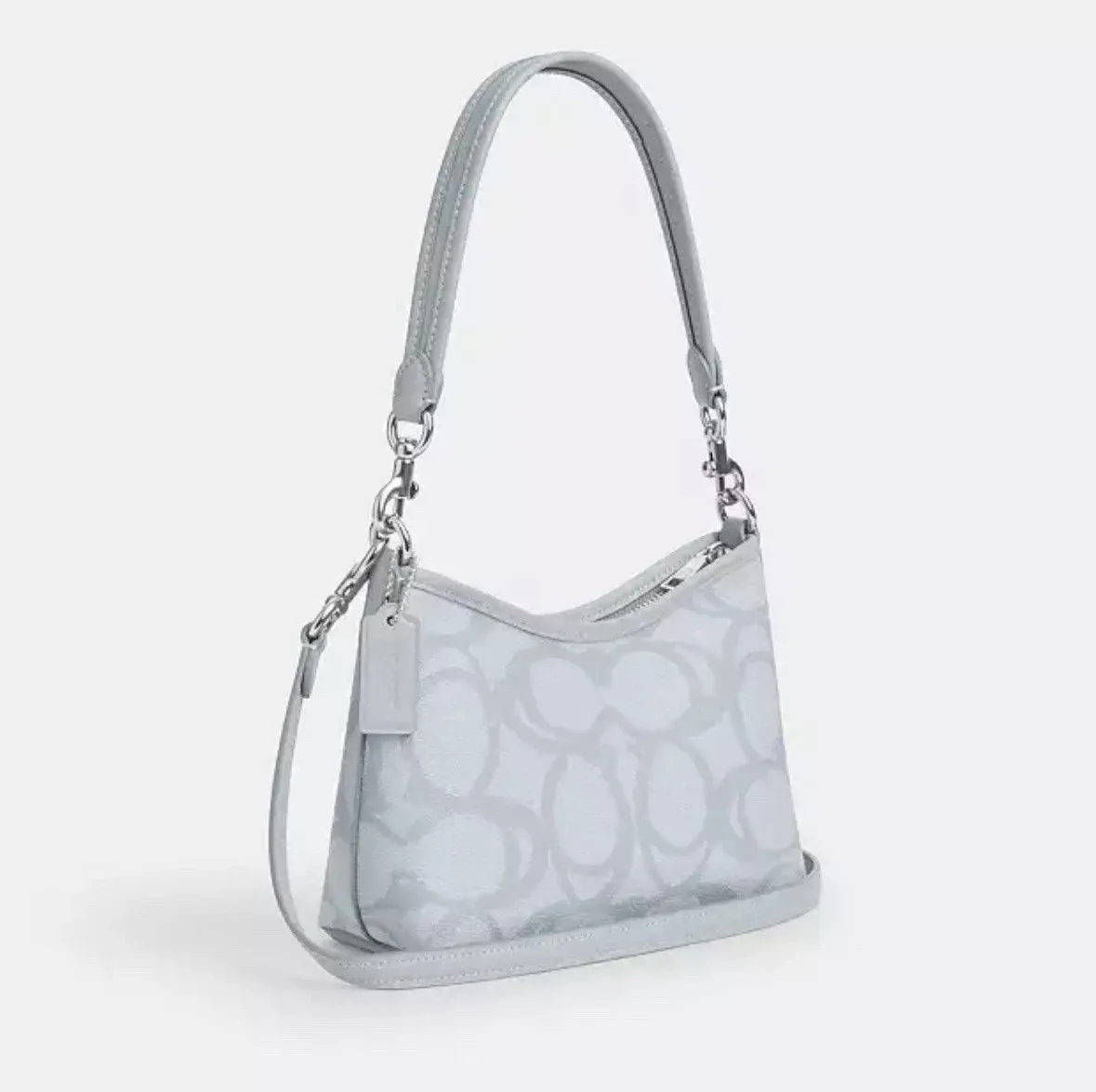 Laurel Small Shoulder Bag in Sketch Signature Canvas CBI05 SVNB9