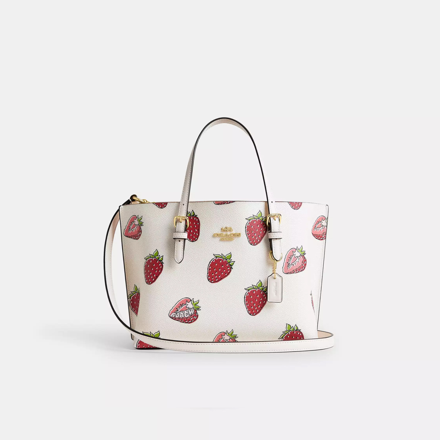 Mollie Tote Bag 25 With Strawberry Print