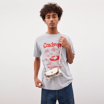 Mini Wavy Dinky Bag With Colorful Binding In Upcrafted Leather