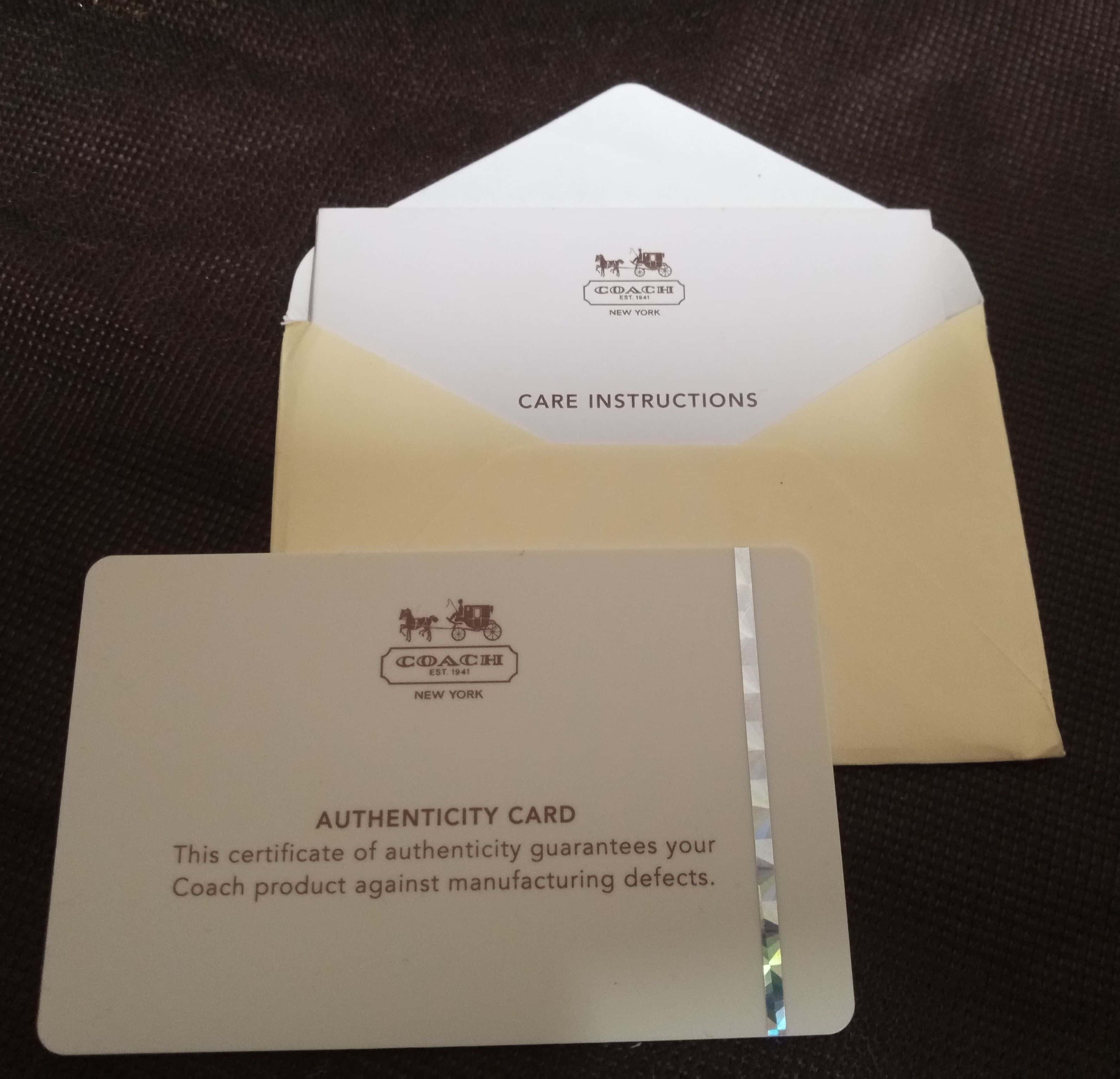 Factory store purchase certificate