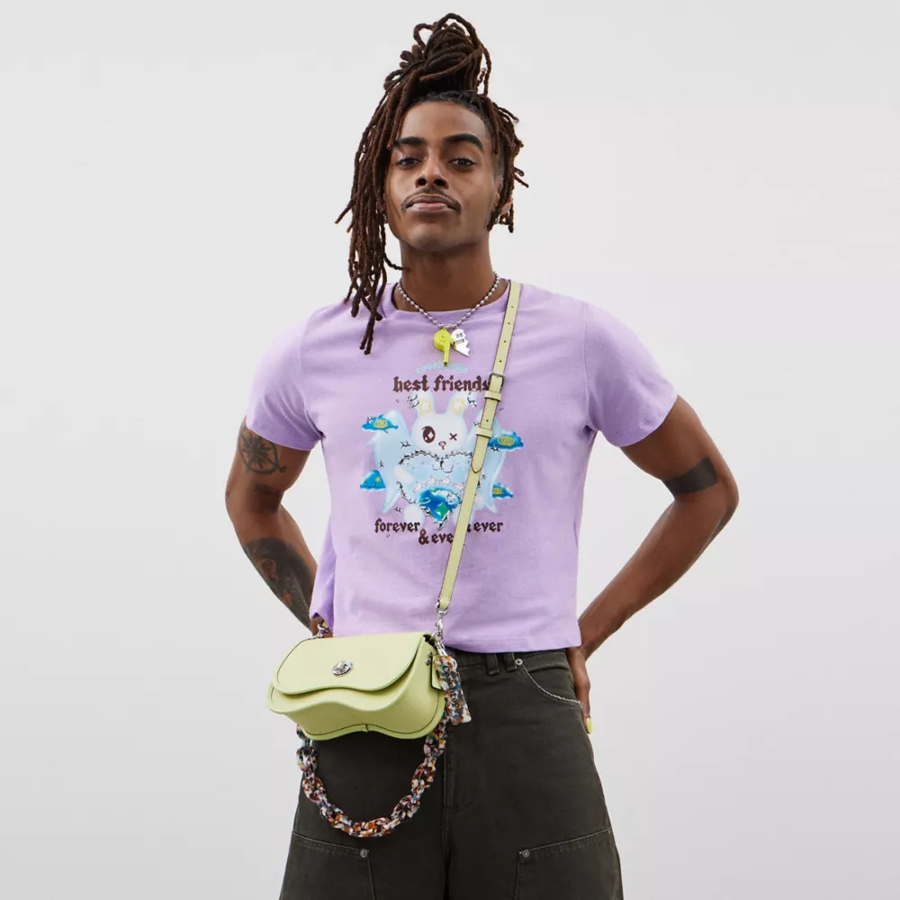 Wavy Dinky Bag With Crossbody Strap