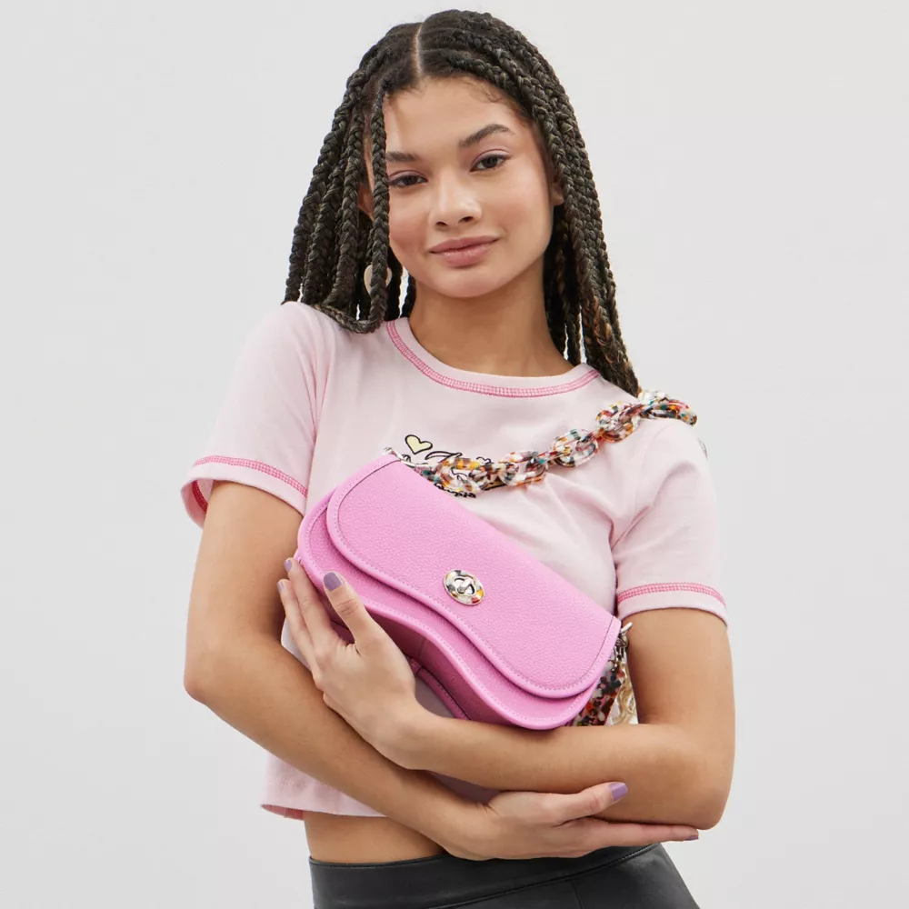 Wavy Dinky Bag With Crossbody Strap