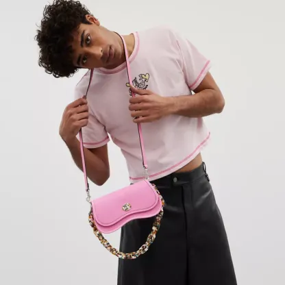 Wavy Dinky Bag With Crossbody Strap