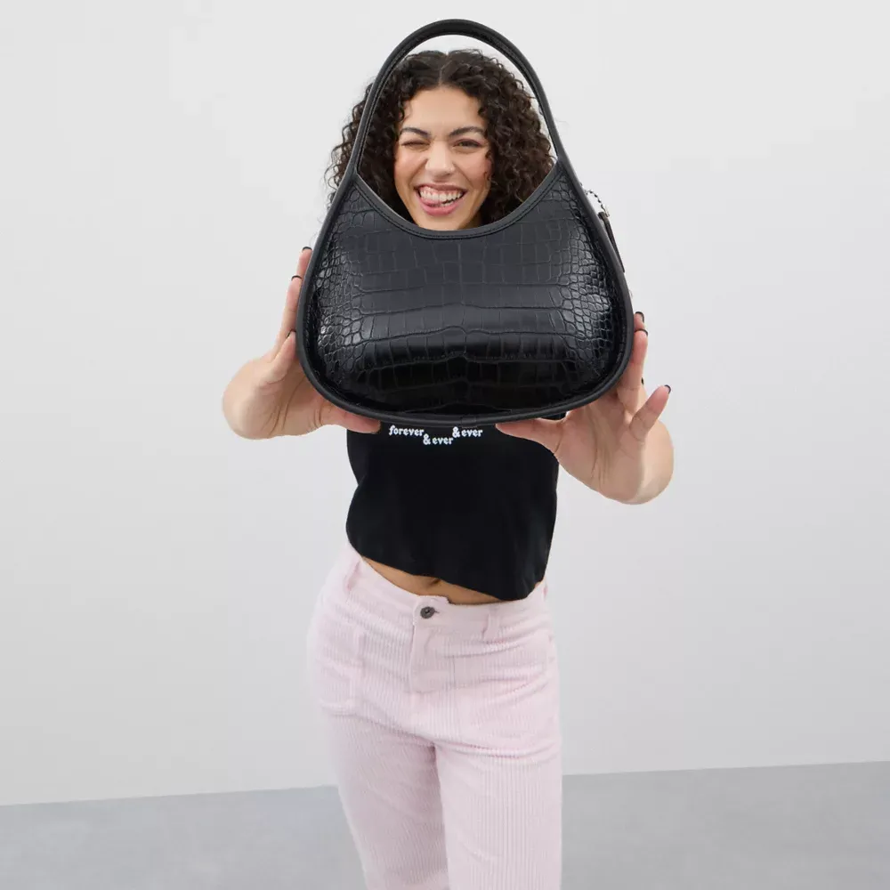 Ergo Bag In Croc Embossed Coathtchtopia Leather