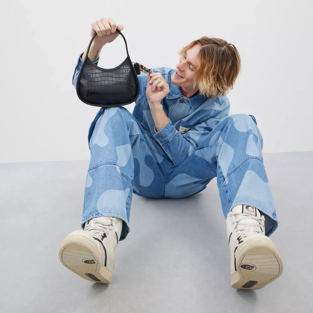 Ergo Bag In Croc Embossed Coathtchtopia Leather