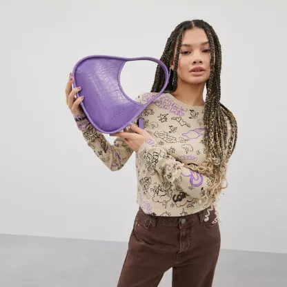 Ergo Bag In Croc Embossed Coathtchtopia Leather