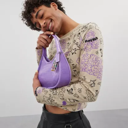 Ergo Bag In Croc Embossed Coathtchtopia Leather