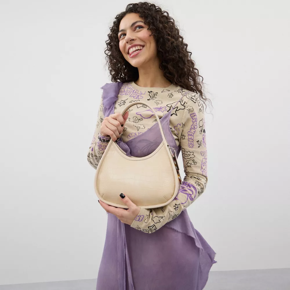 Ergo Bag In Croc Embossed Coathtchtopia Leather