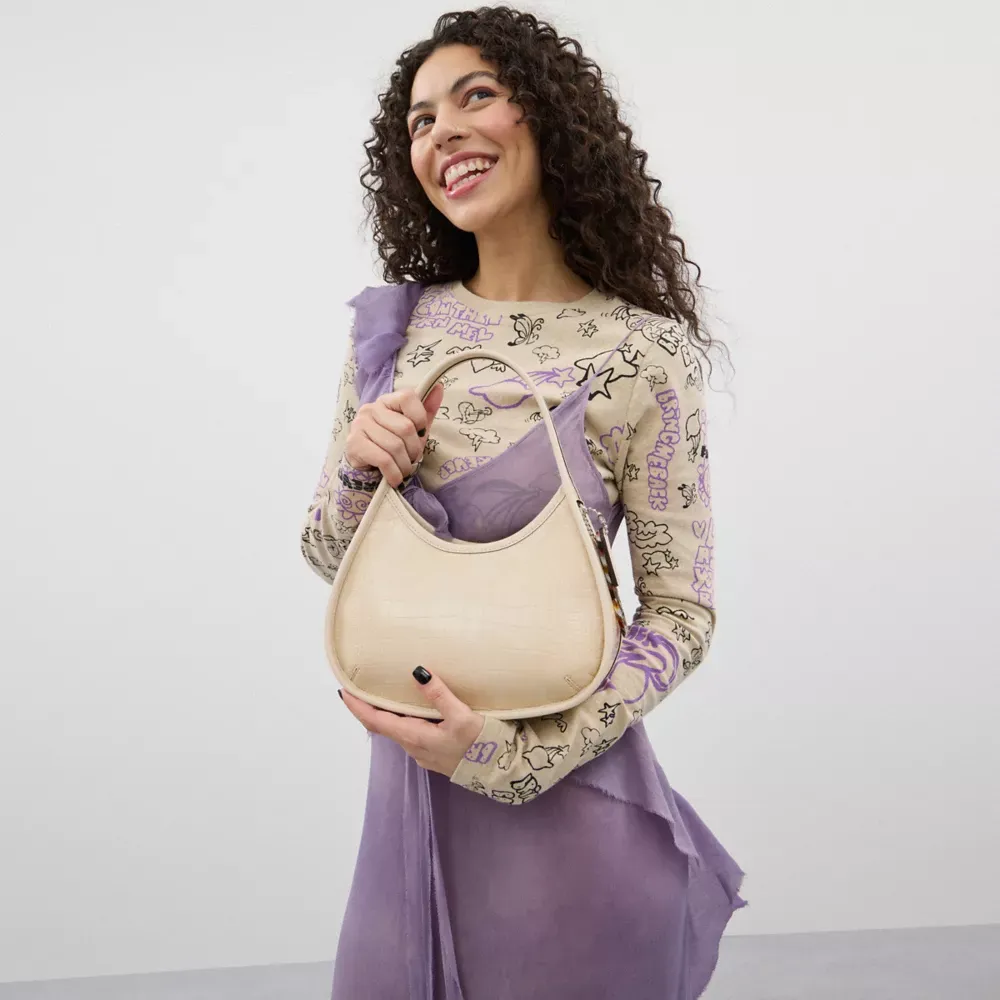 Ergo Bag In Croc Embossed Coathtchtopia Leather