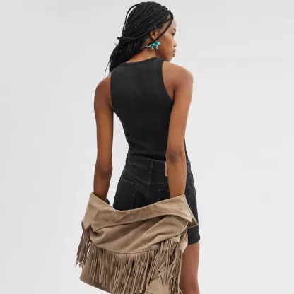 Ribbed Cothtach Script Tank Top