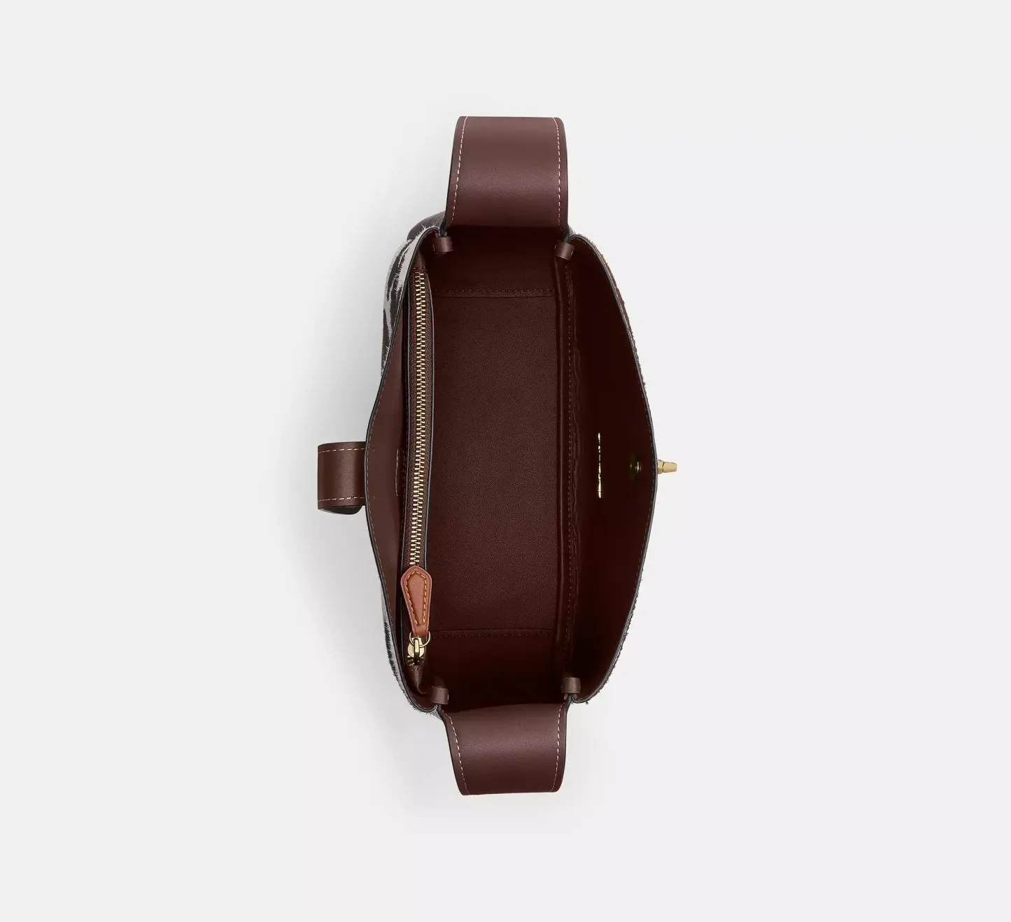  Hadley Convertible Crossbody Bag With Cow Print And Tassel