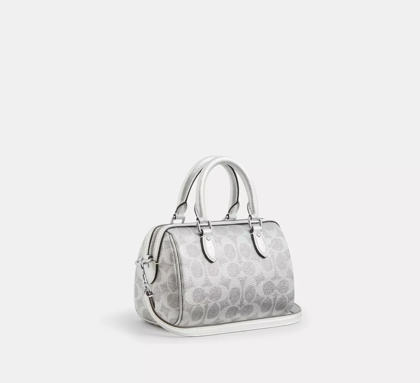 Boxed Mini Rowan Crossbody Bag And Mirror Bag Charm Set In Signature Canvas