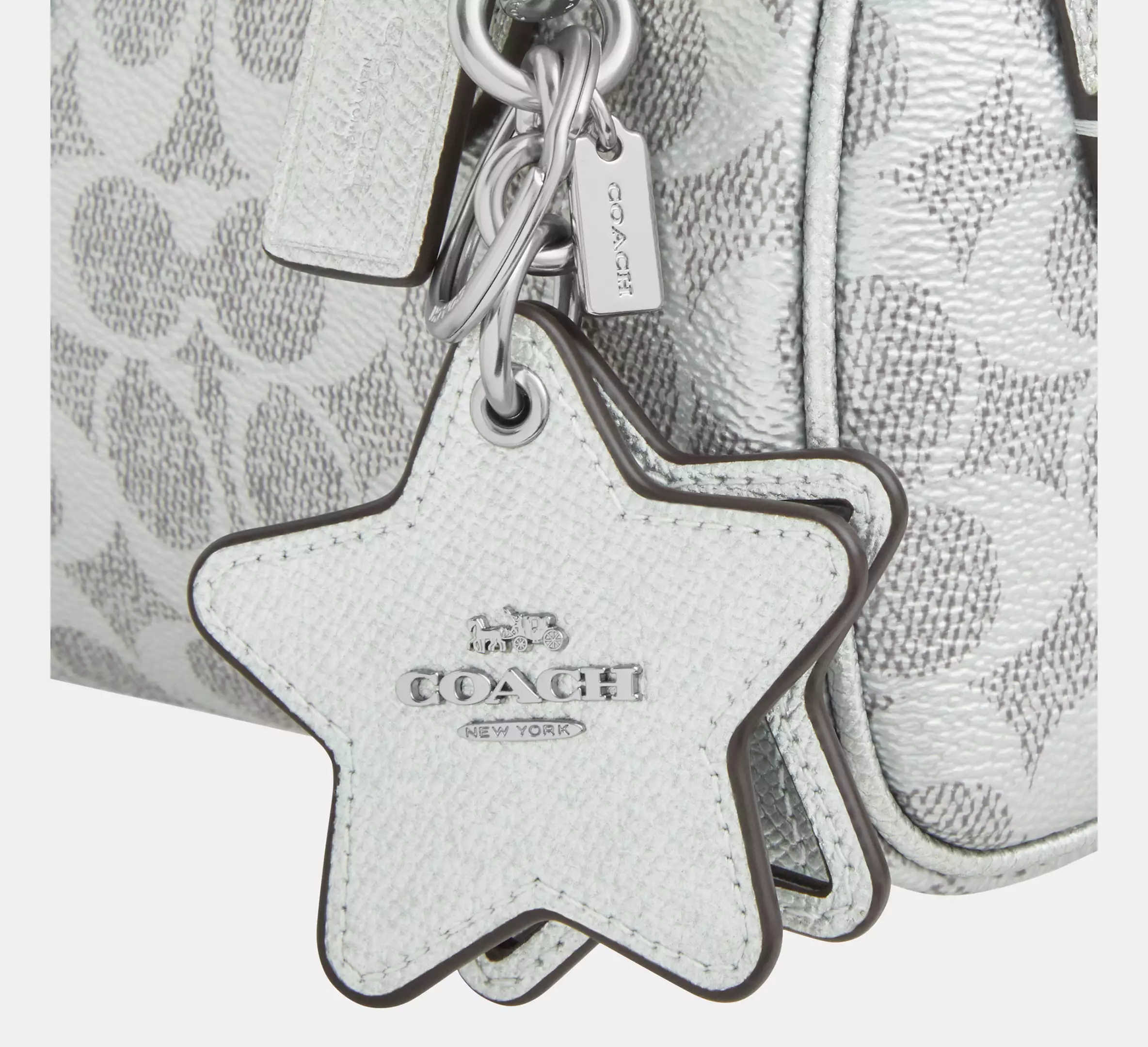 Boxed Mini Rowan Crossbody Bag And Mirror Bag Charm Set In Signature Canvas