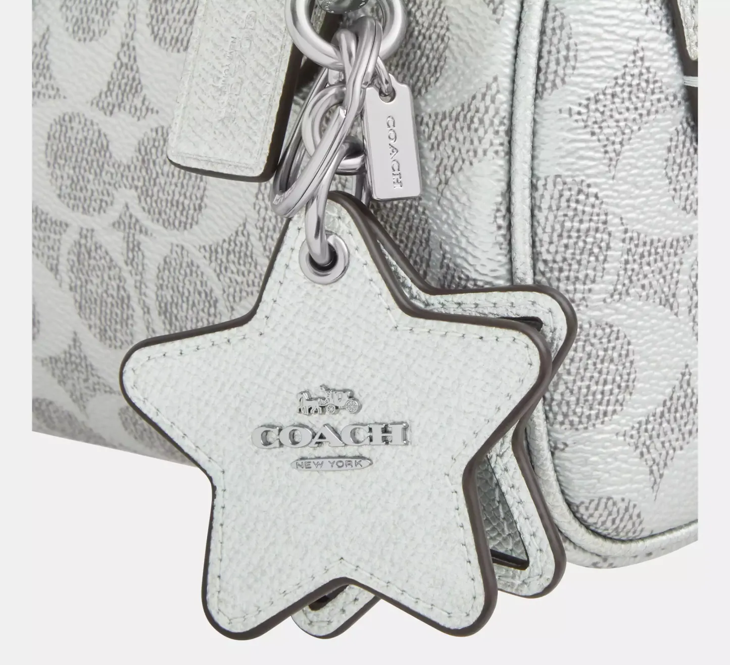 Boxed Mini Rowan Crossbody Bag And Mirror Bag Charm Set In Signature Canvas