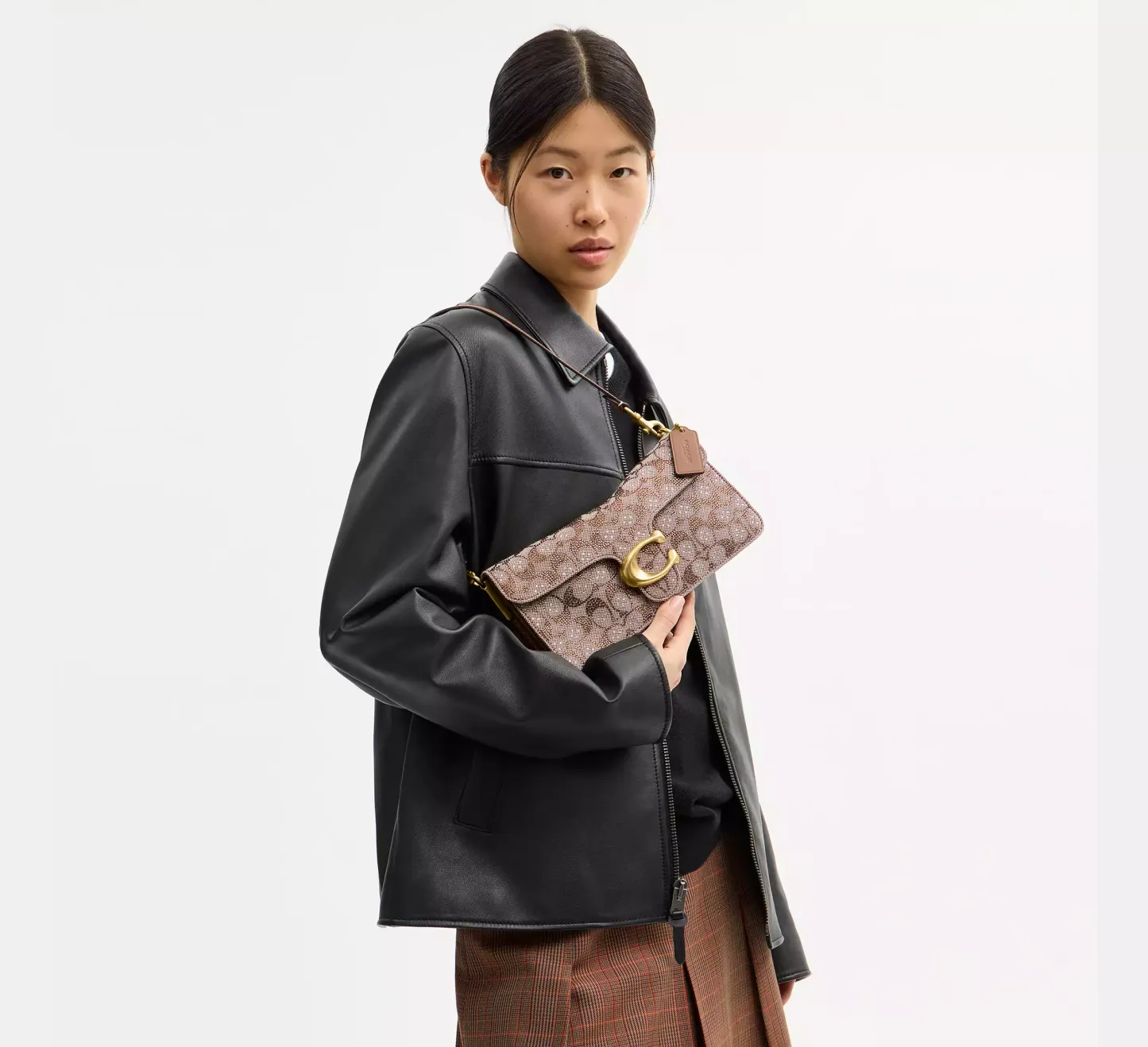 Tabby Shoulder Bag 26 In Crystal Signature Jacquard