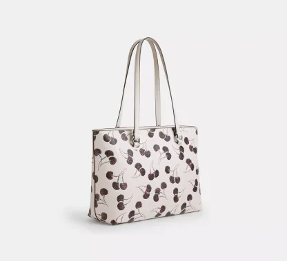 Station Tote Bag With Cherry Print