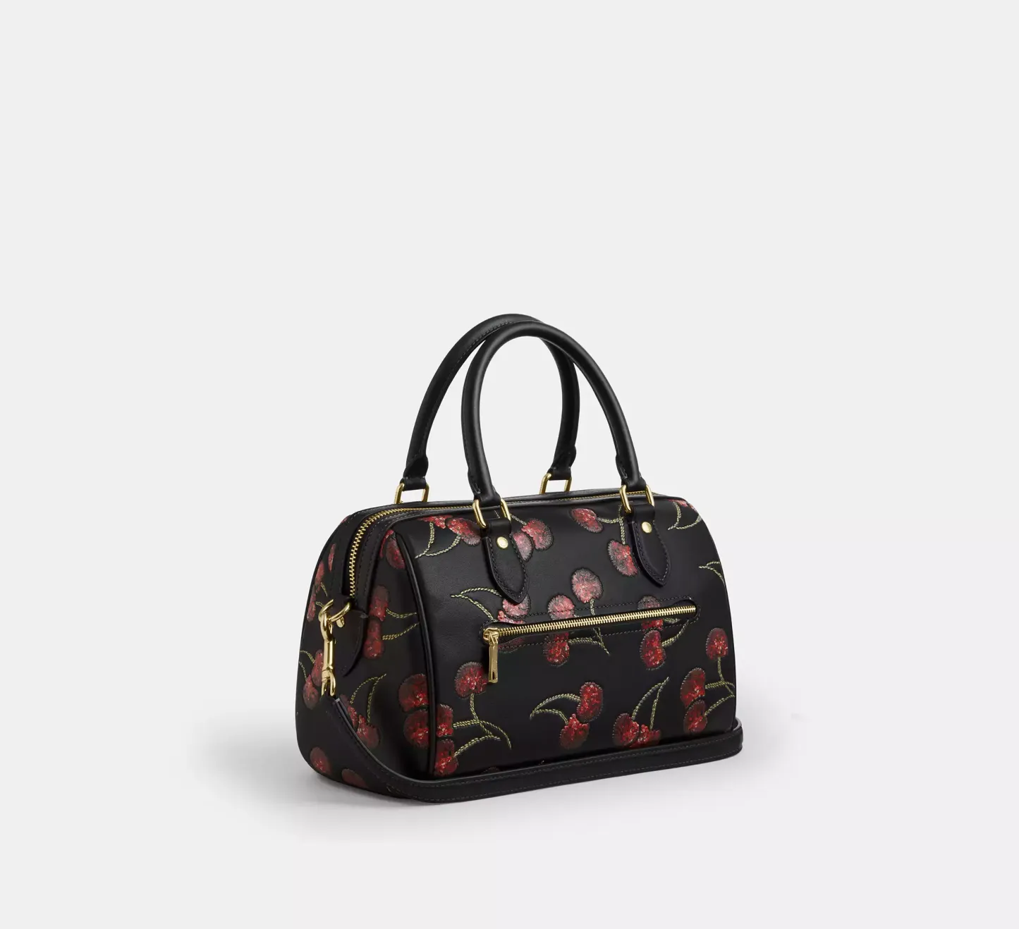 Rowan Satchel Bag With Cherry Print