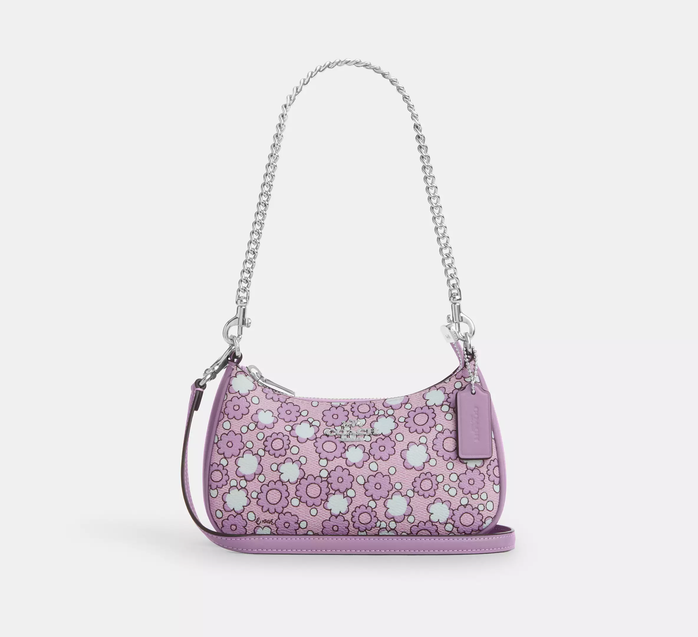 Teri Mini Crossbody Bag With Floral Print Sv/Lily Multi