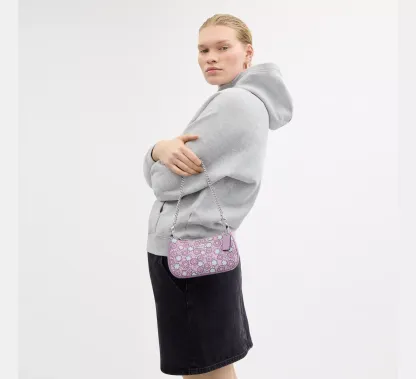 Teri Mini Crossbody Bag With Floral Print Sv/Lily Multi