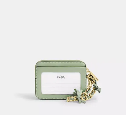 Zip Card Case With Bows