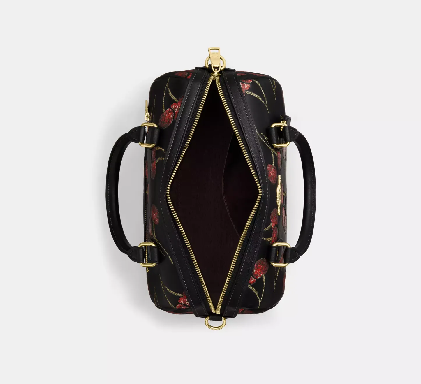 Rowan Satchel Bag With Cherry Print