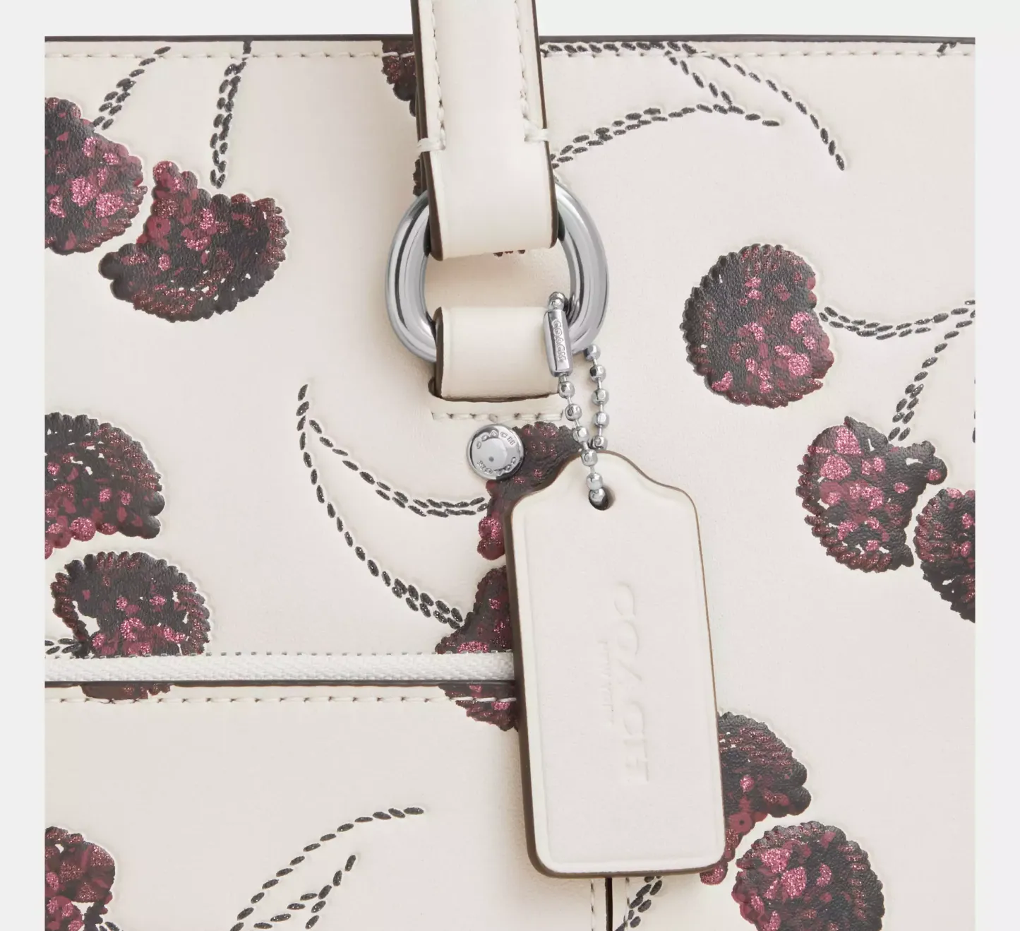Station Tote Bag With Cherry Print