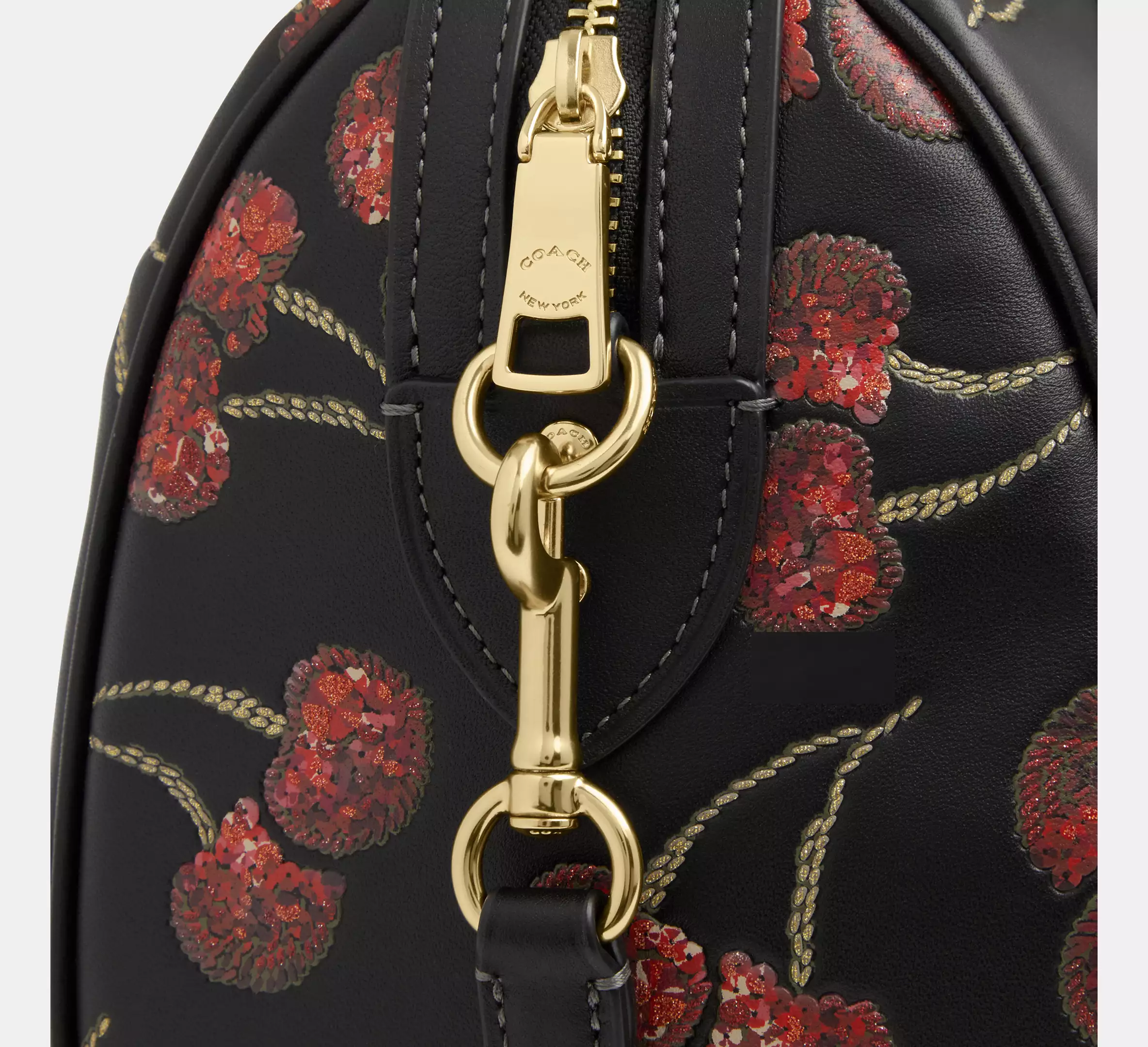 Rowan Satchel Bag With Cherry Print