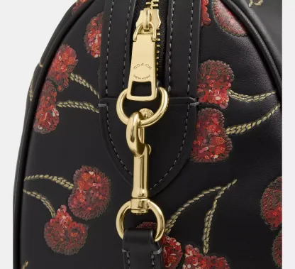 Rowan Satchel Bag With Cherry Print