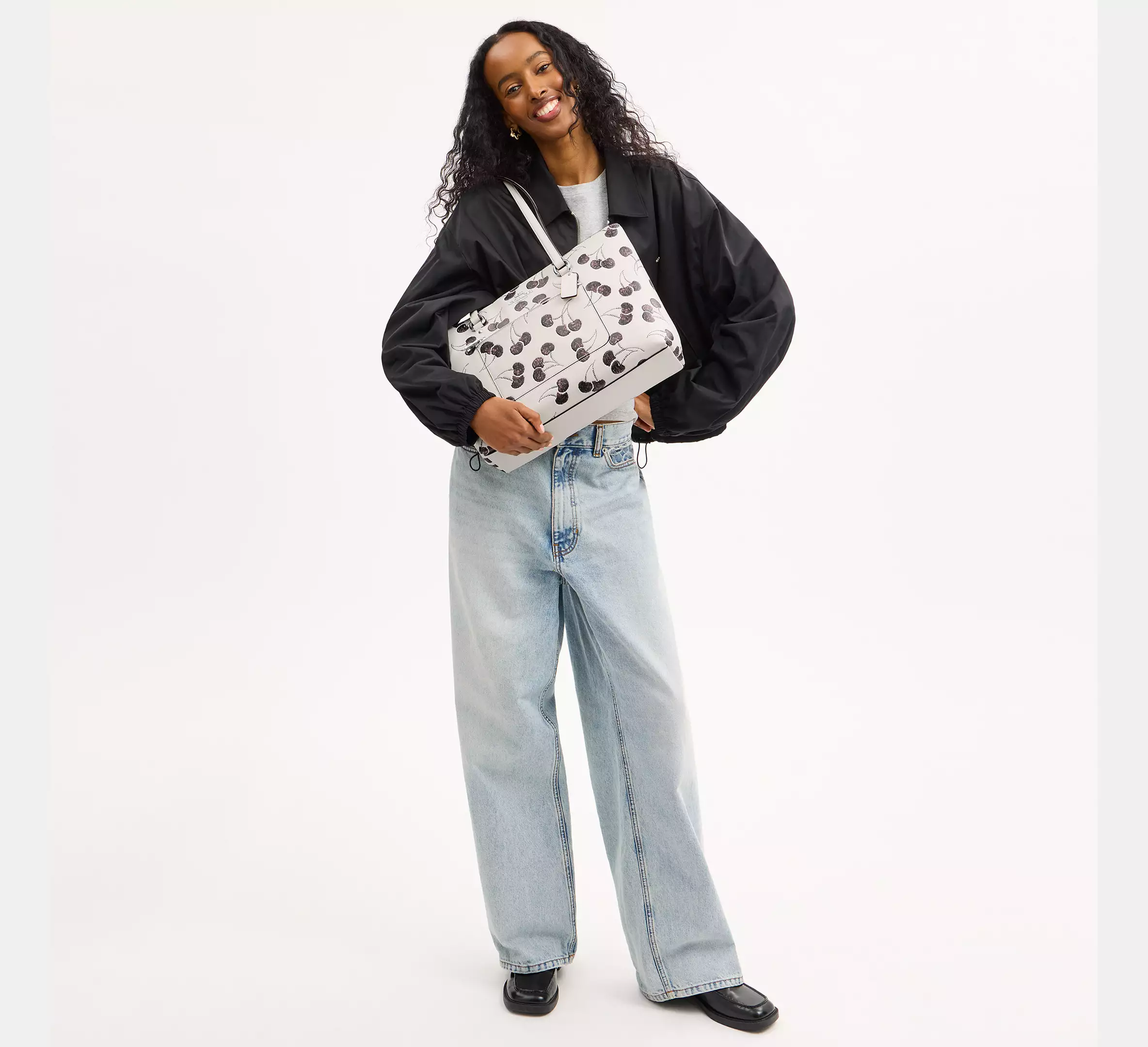 Station Tote Bag With Cherry Print