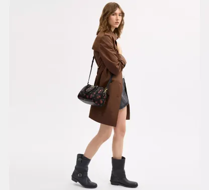 Rowan Satchel Bag With Cherry Print