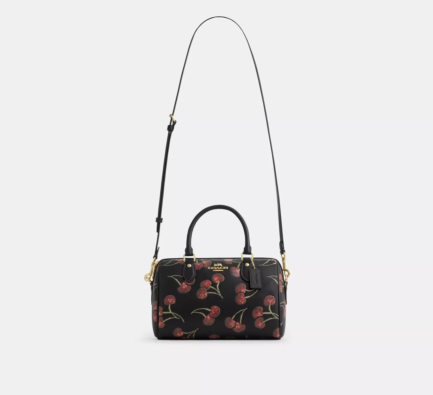 Rowan Satchel Bag With Cherry Print