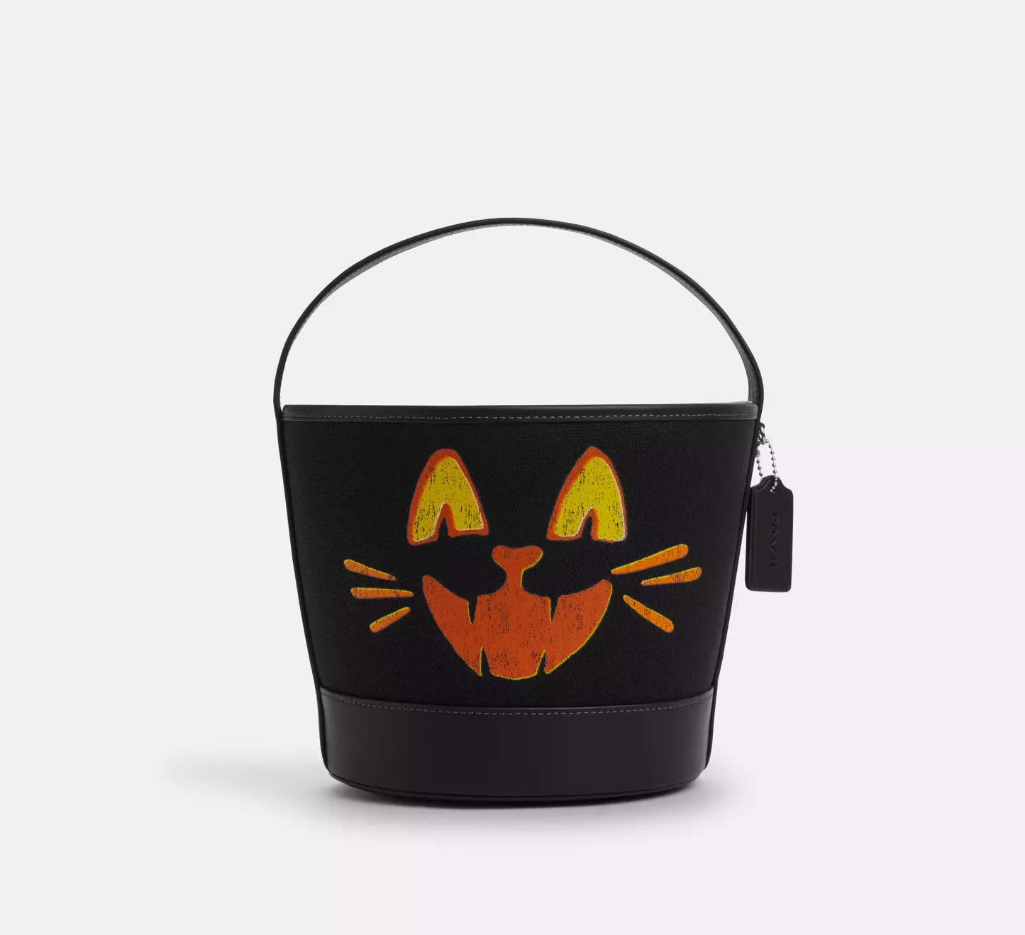 Trick Or Treat Bucket With Halloween Pumpkin In Regenerative Cotton