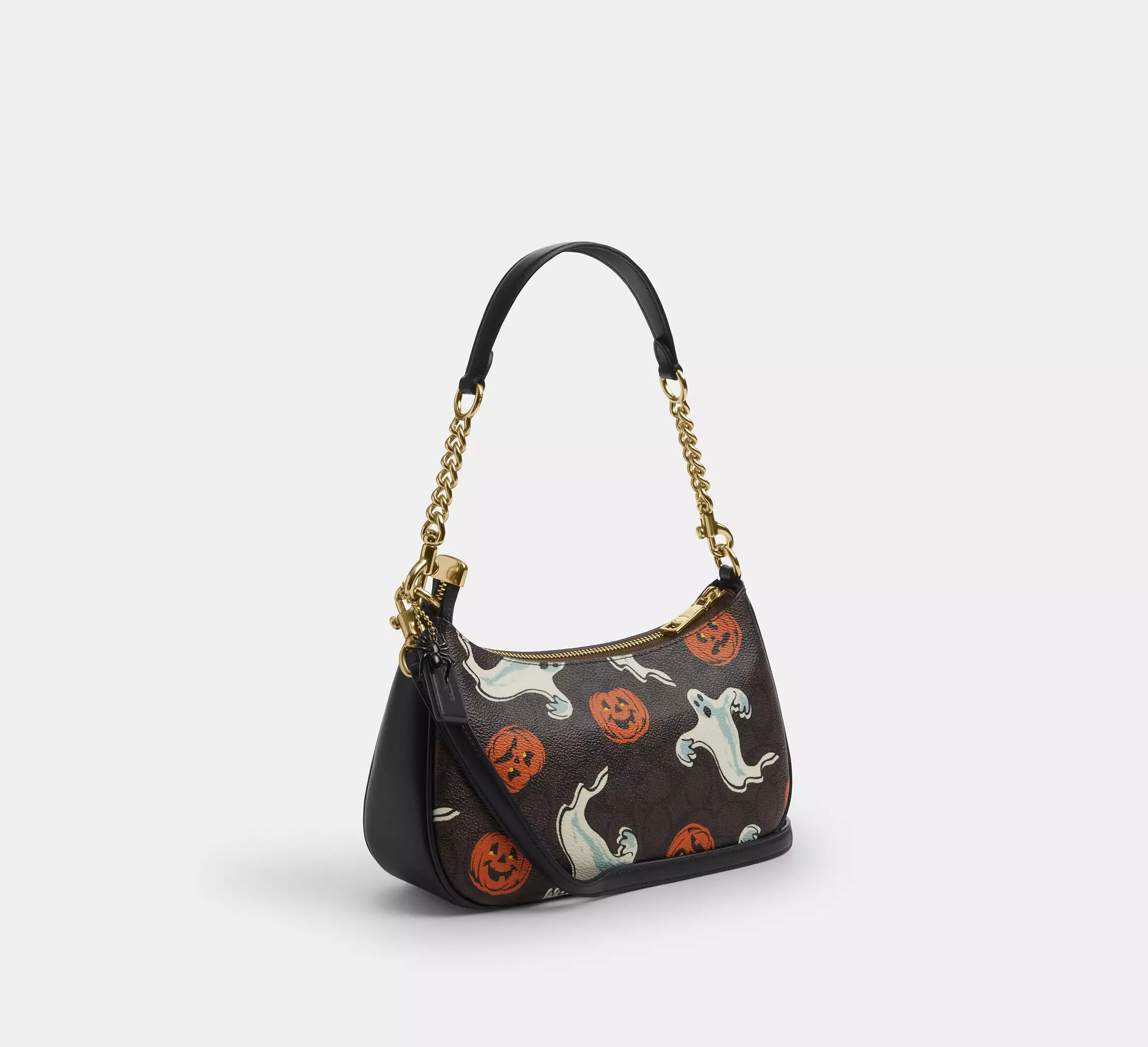 Teri Shoulder Bag In Signature Canvas With Halloween Print
