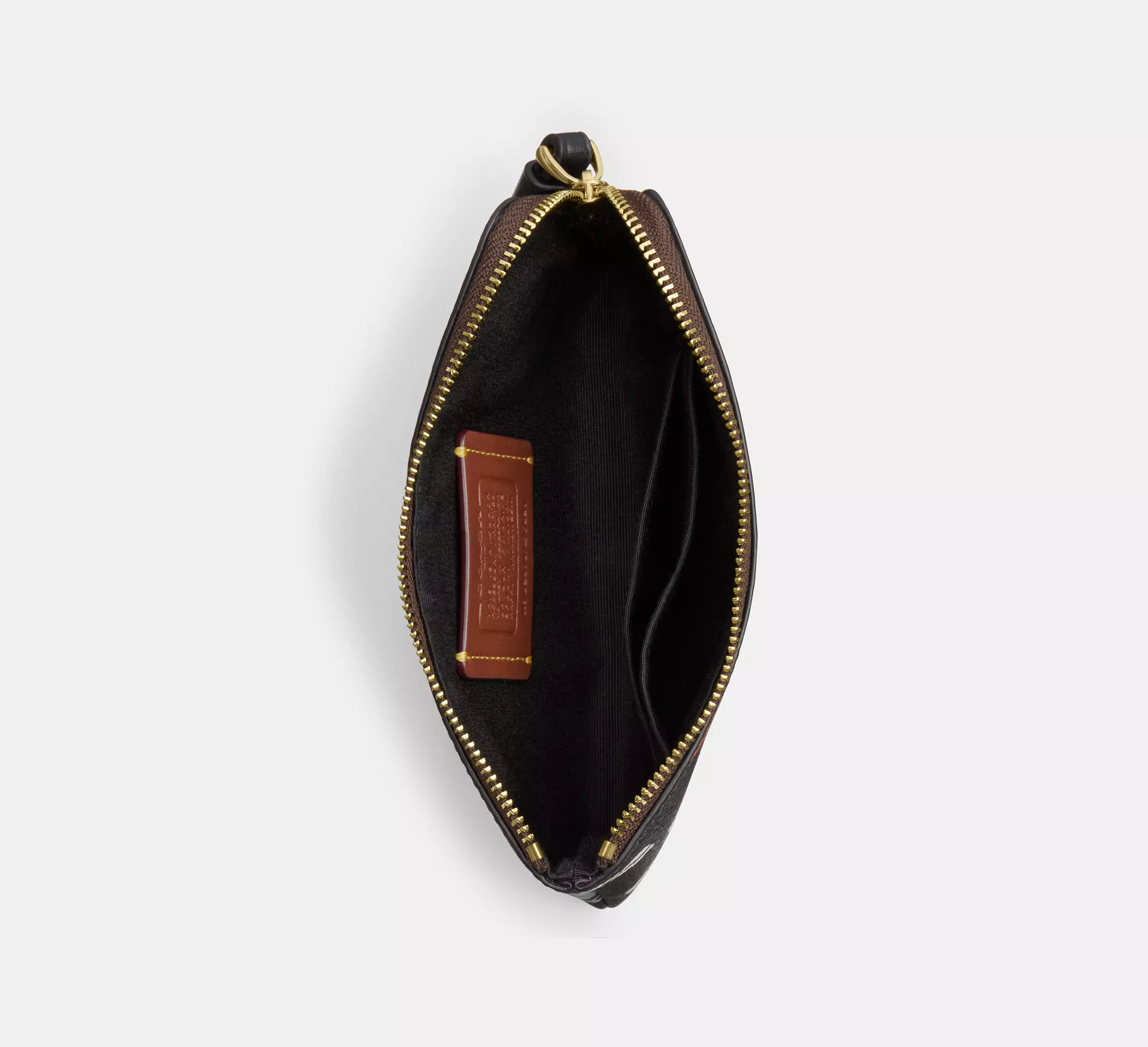  Corner Zip Wristlet In Signature Canvas With Halloween Print