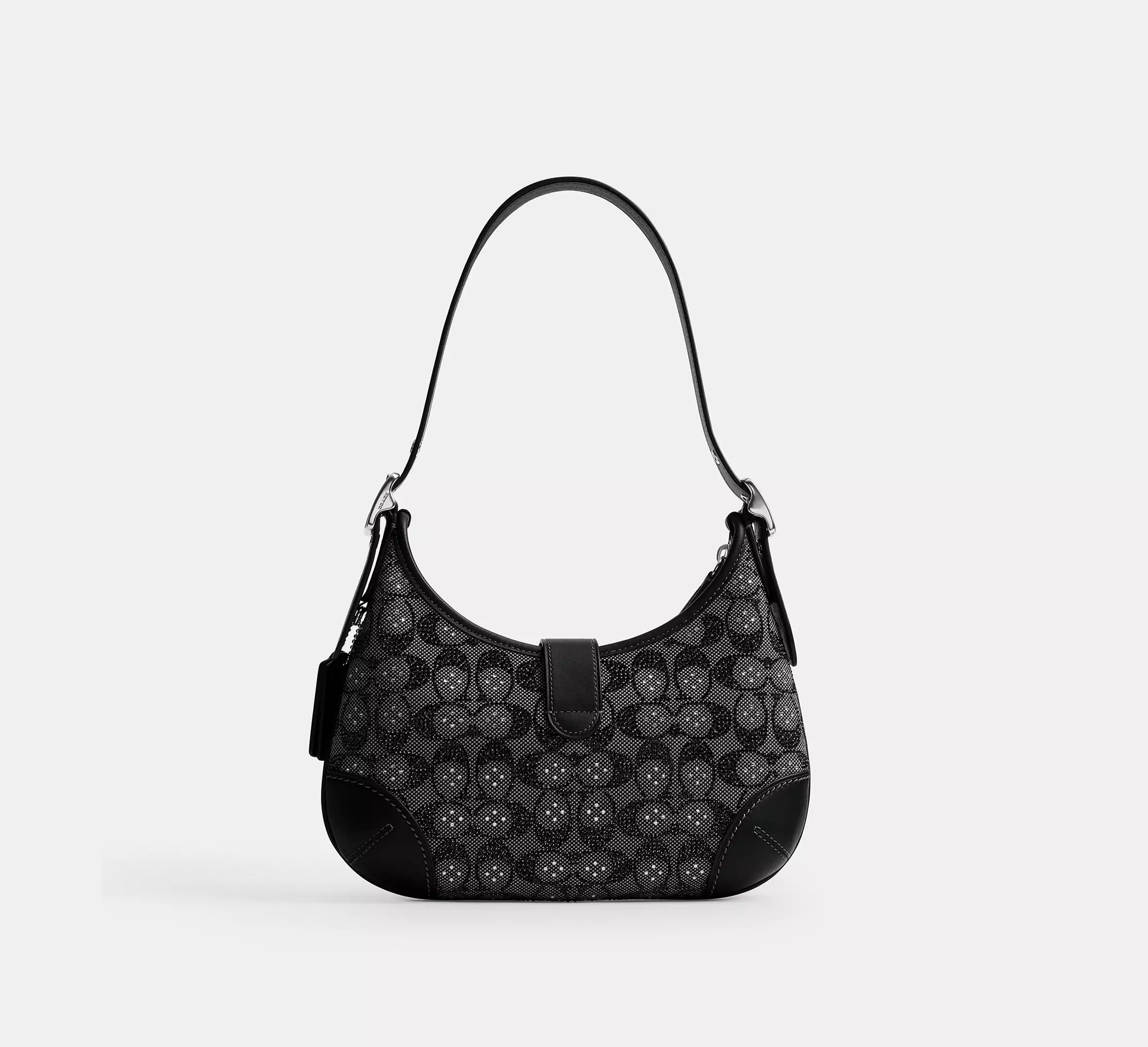 Hamptons Hobo Bag In Crystal Signature Jacquard