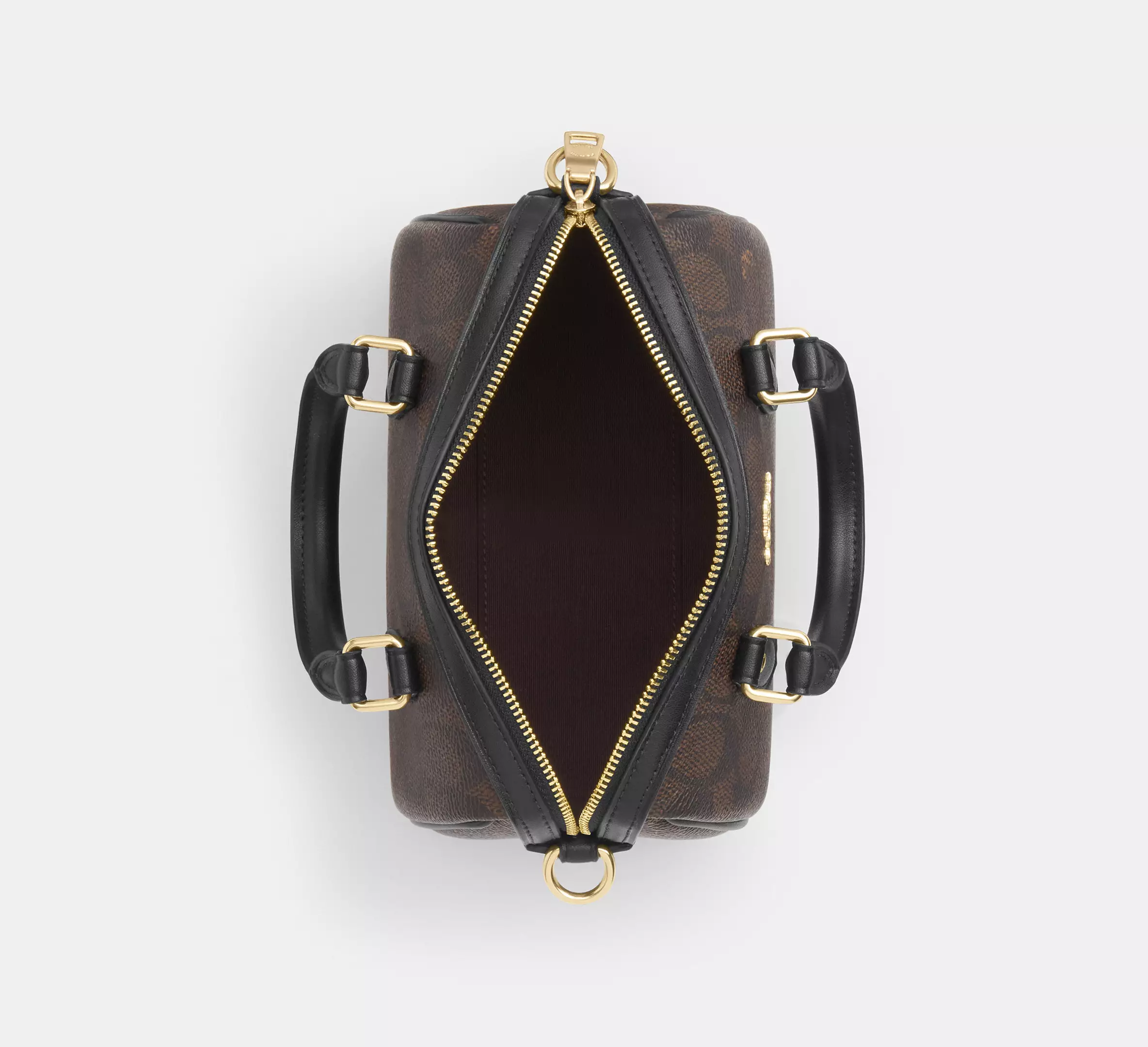 Boxed Mini Rowan Crossbody Bag And Mirror Bag Charm Set In Signature Canvas