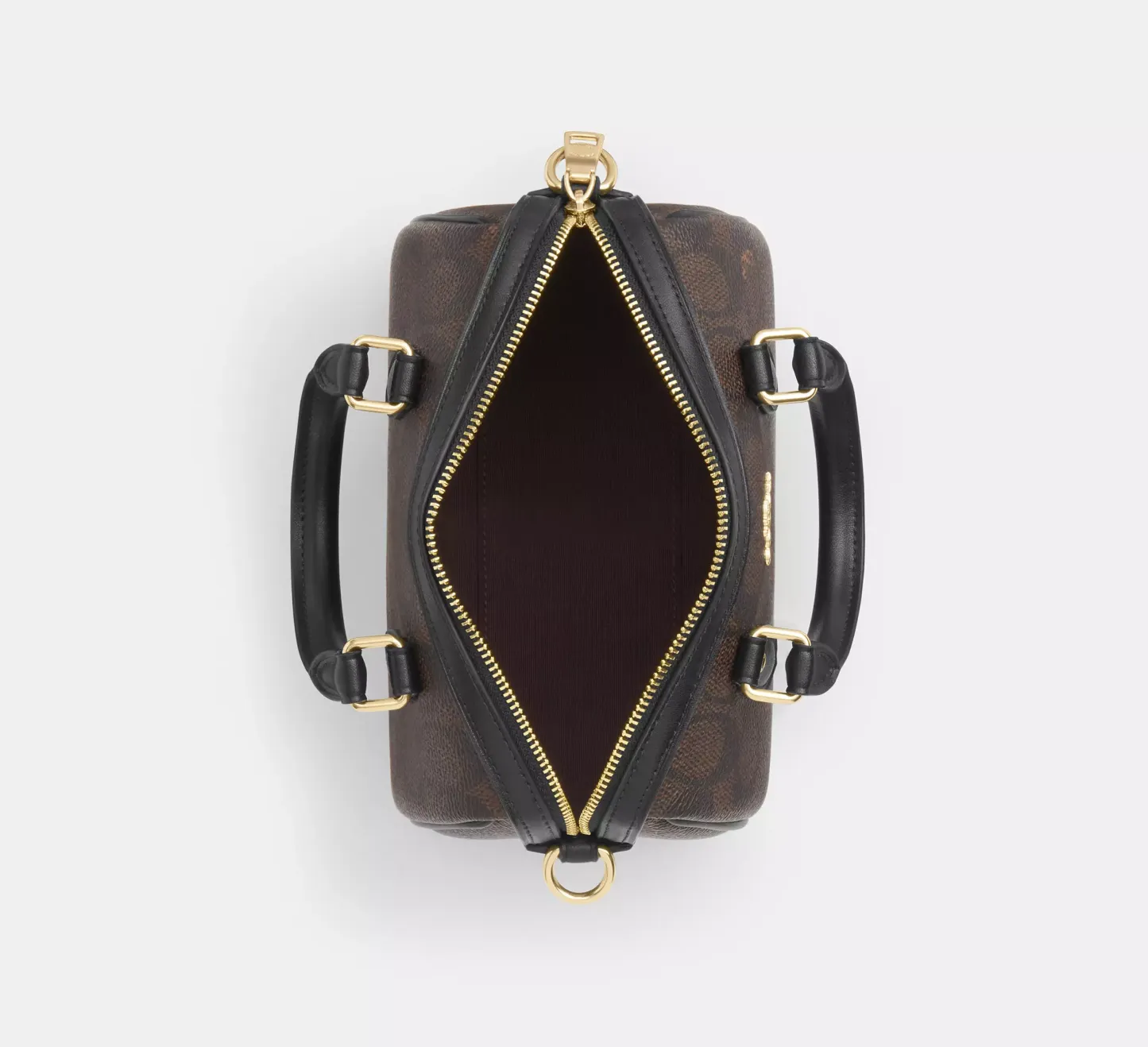 Boxed Mini Rowan Crossbody Bag And Mirror Bag Charm Set In Signature Canvas