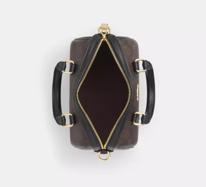 Boxed Mini Rowan Crossbody Bag And Mirror Bag Charm Set In Signature Canvas