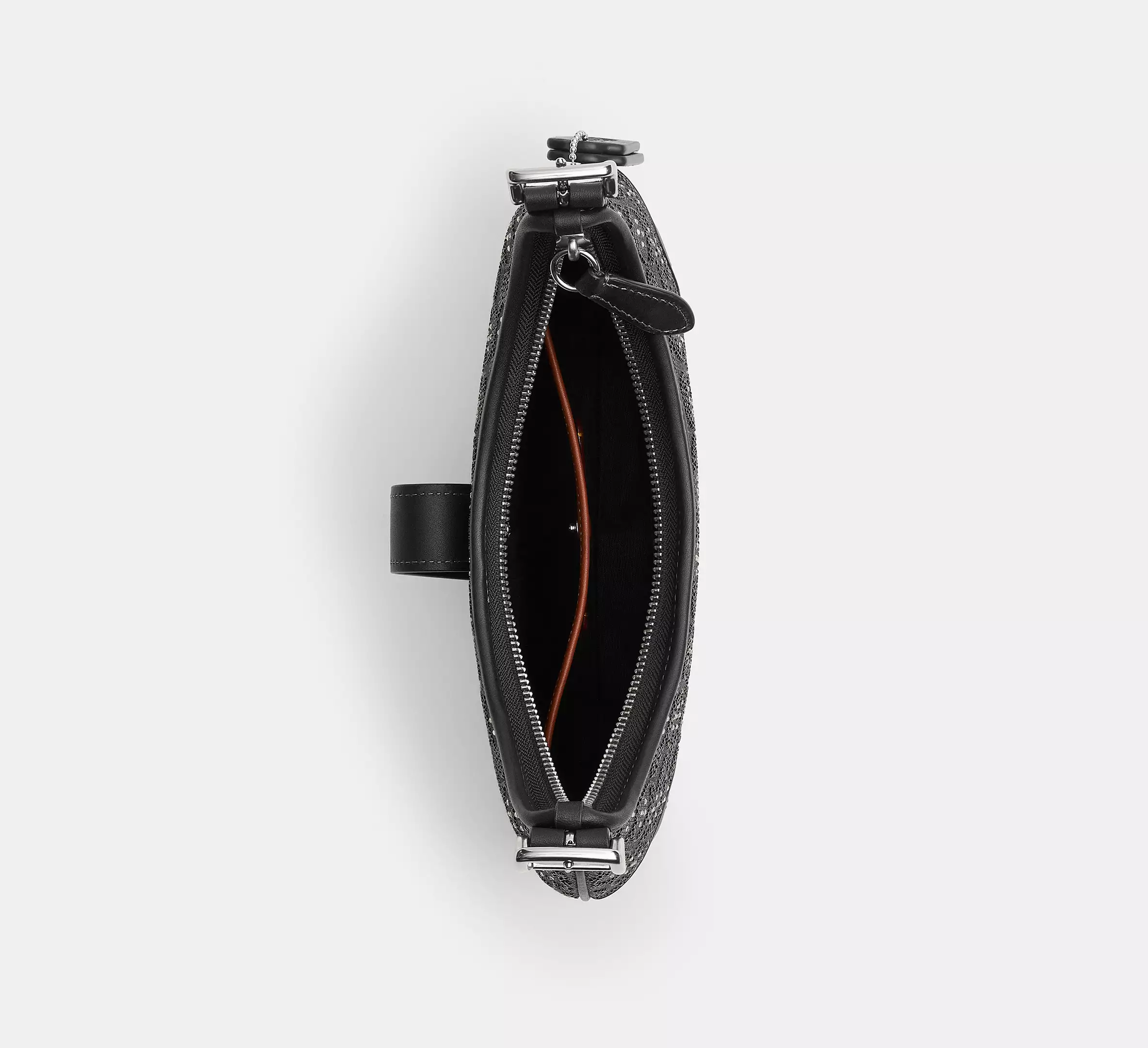 Hamptons Hobo Bag In Crystal Signature Jacquard