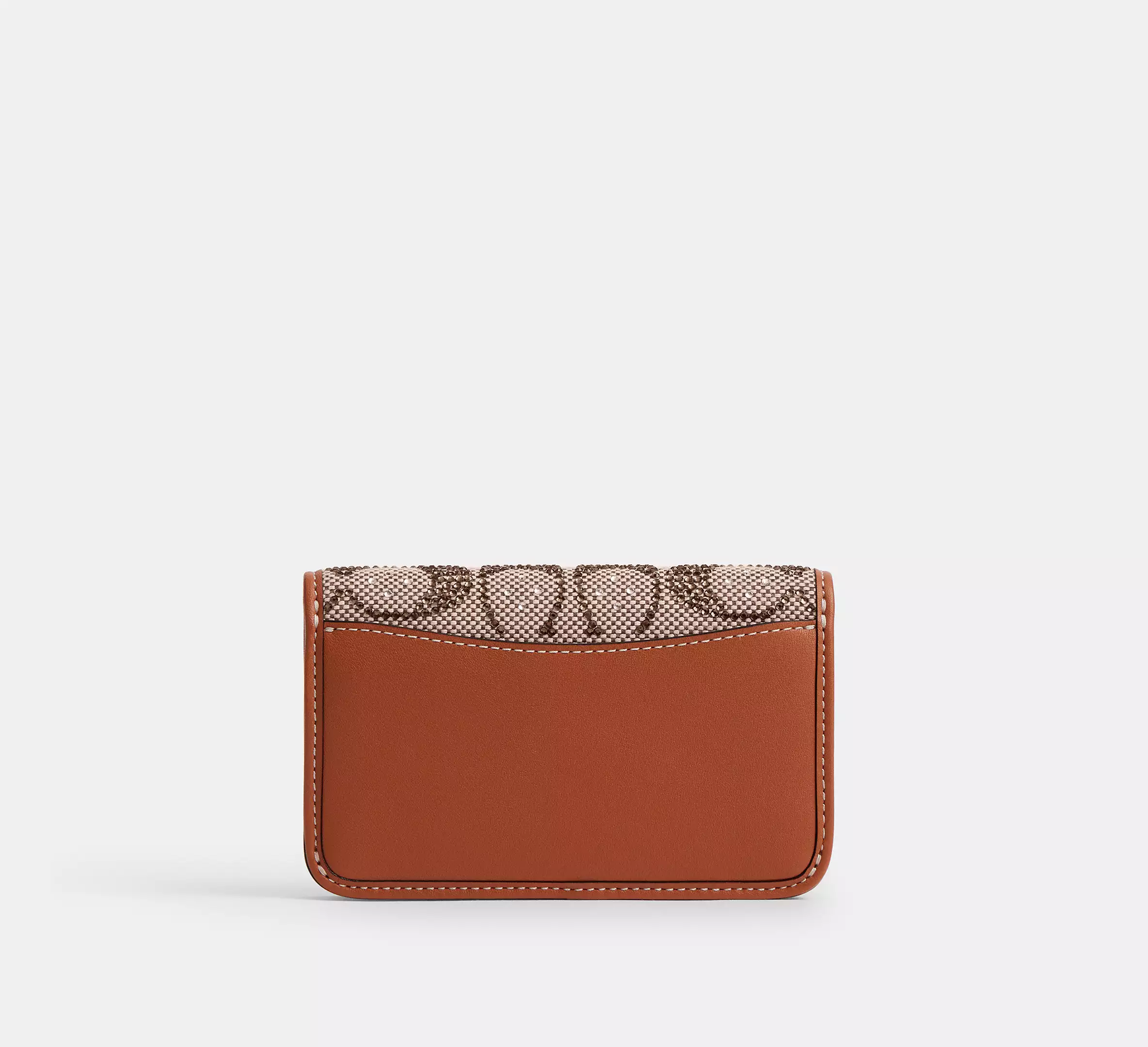 Essential Slim Card Case In Crystal Signature Jacquard