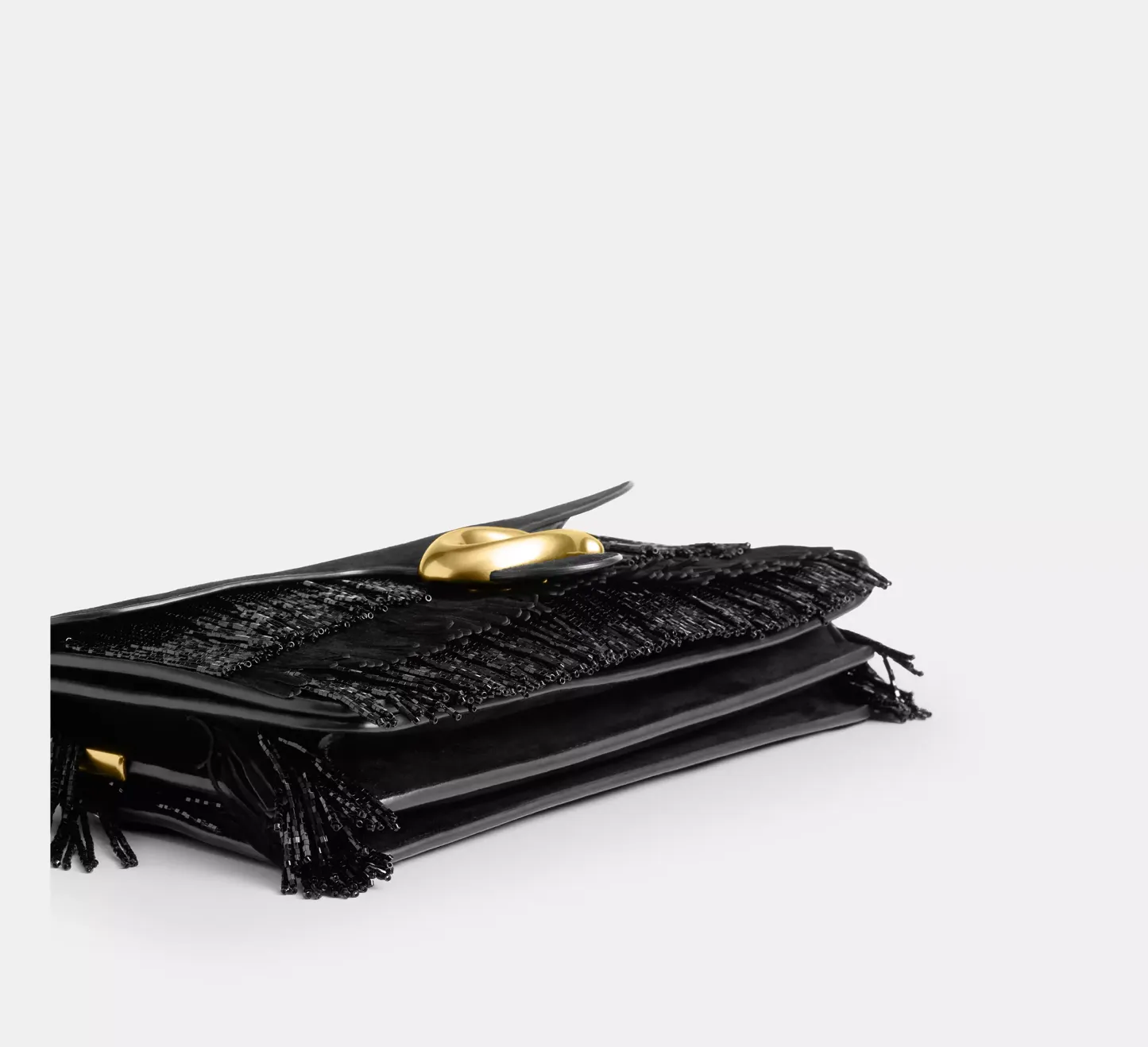 Tabby Shoulder Bag 26 With Crystal Beaded Fringe